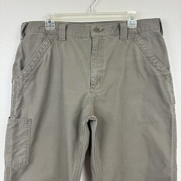 Carhartt B151 Loose Fit Canvas Utility Work Pant Carpenter Light Brown 36x30 - Picture 2 of 13